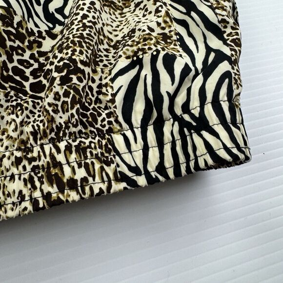 Koret Sport Bomber Jacket Women’s Medium Animal Print Leopard Zebra Track Zip - Picture 6 of 10